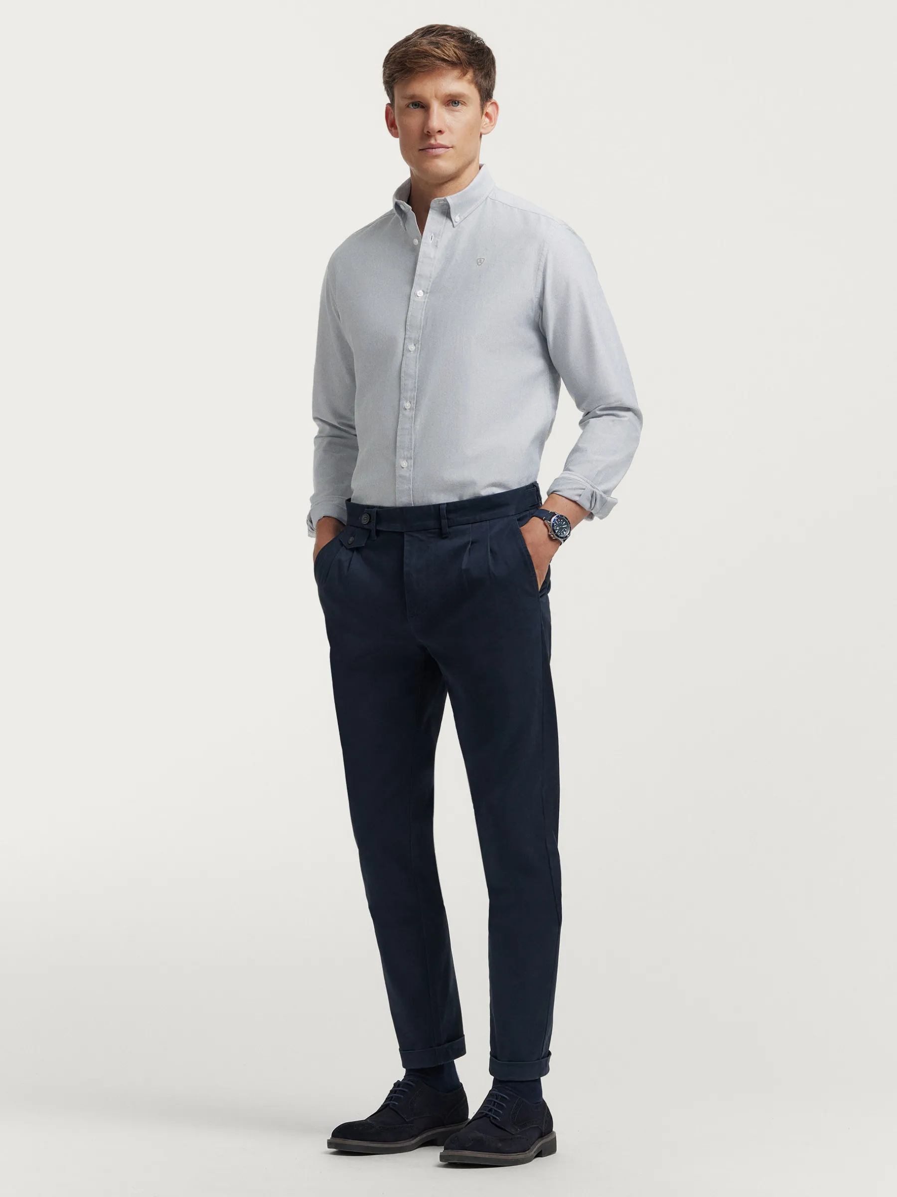 Oxford<Alvaro Moreno CAMISA OXFORD SOLID Verde