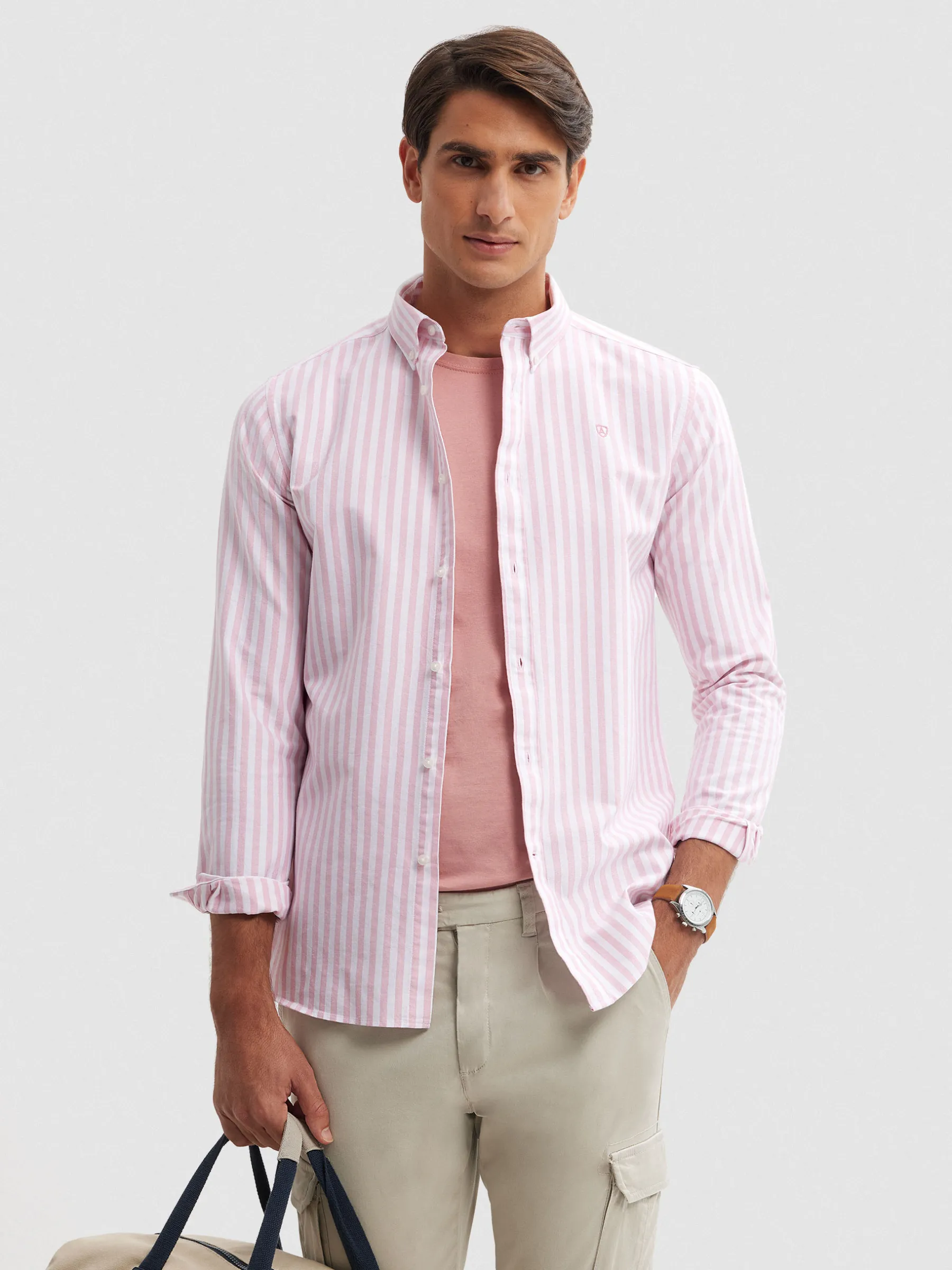 Oxford<Alvaro Moreno CAMISA OXFORD SUNSET Coral