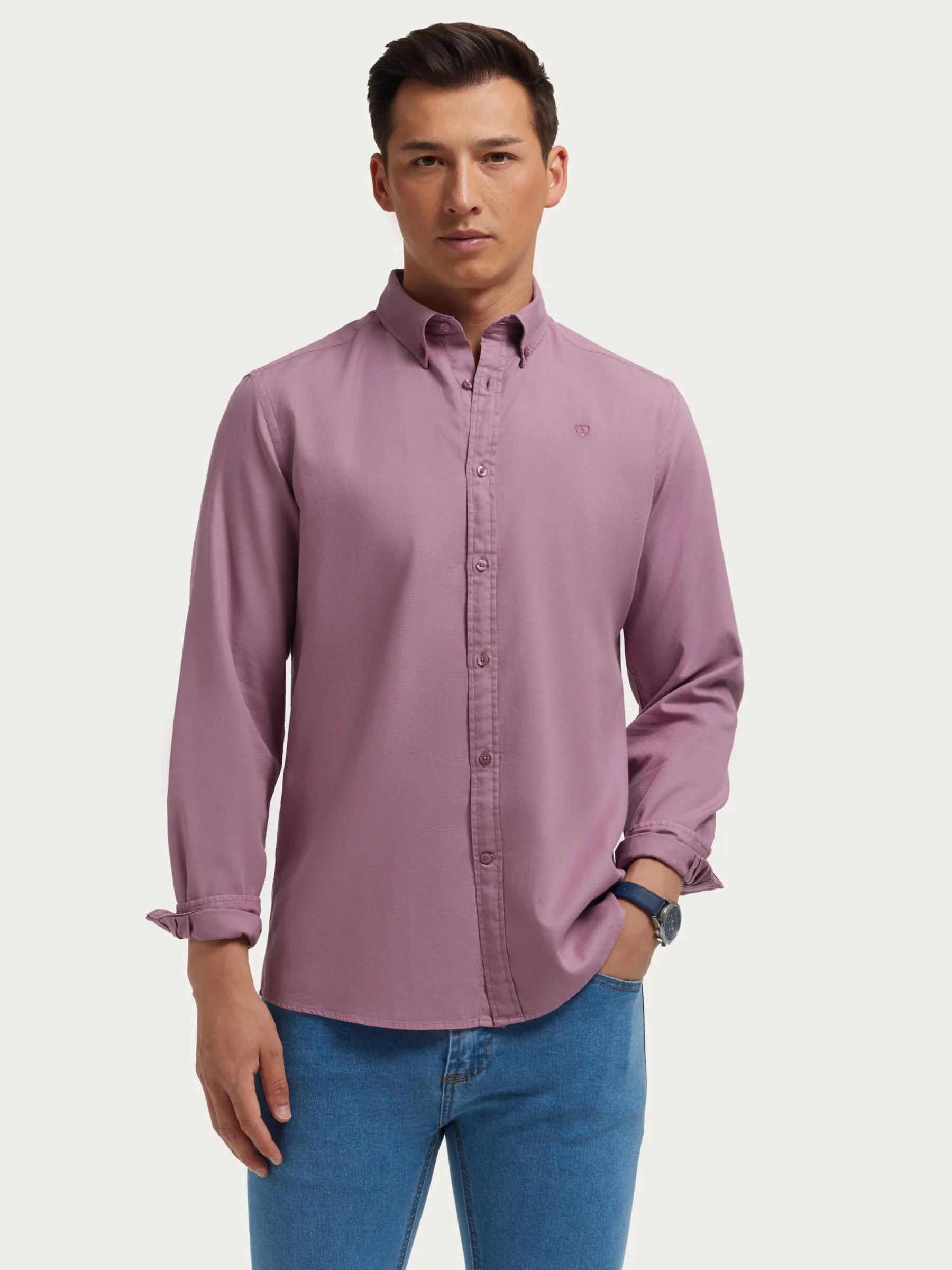 Casual<Alvaro Moreno CAMISA PANAMA DYE Burdeos