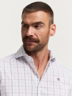 Casual<Alvaro Moreno CAMISA POPELIN CUADROS Burdeos