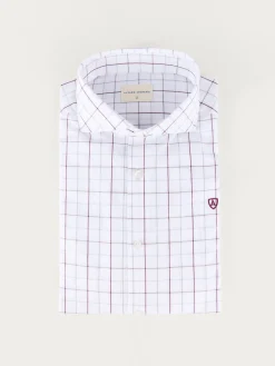 Casual<Alvaro Moreno CAMISA POPELIN CUADROS Burdeos