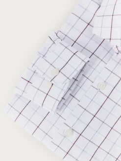 Camisas<Alvaro Moreno CAMISA POPELIN CUADROS KIDS Burdeos