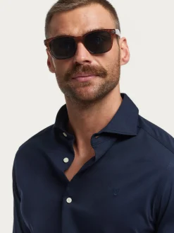 Casual<Alvaro Moreno CAMISA PUNTO ELASTICO Azul Marino