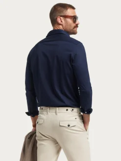 Casual<Alvaro Moreno CAMISA PUNTO ELASTICO Azul Marino