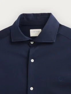 Casual<Alvaro Moreno CAMISA PUNTO ELASTICO Azul Marino