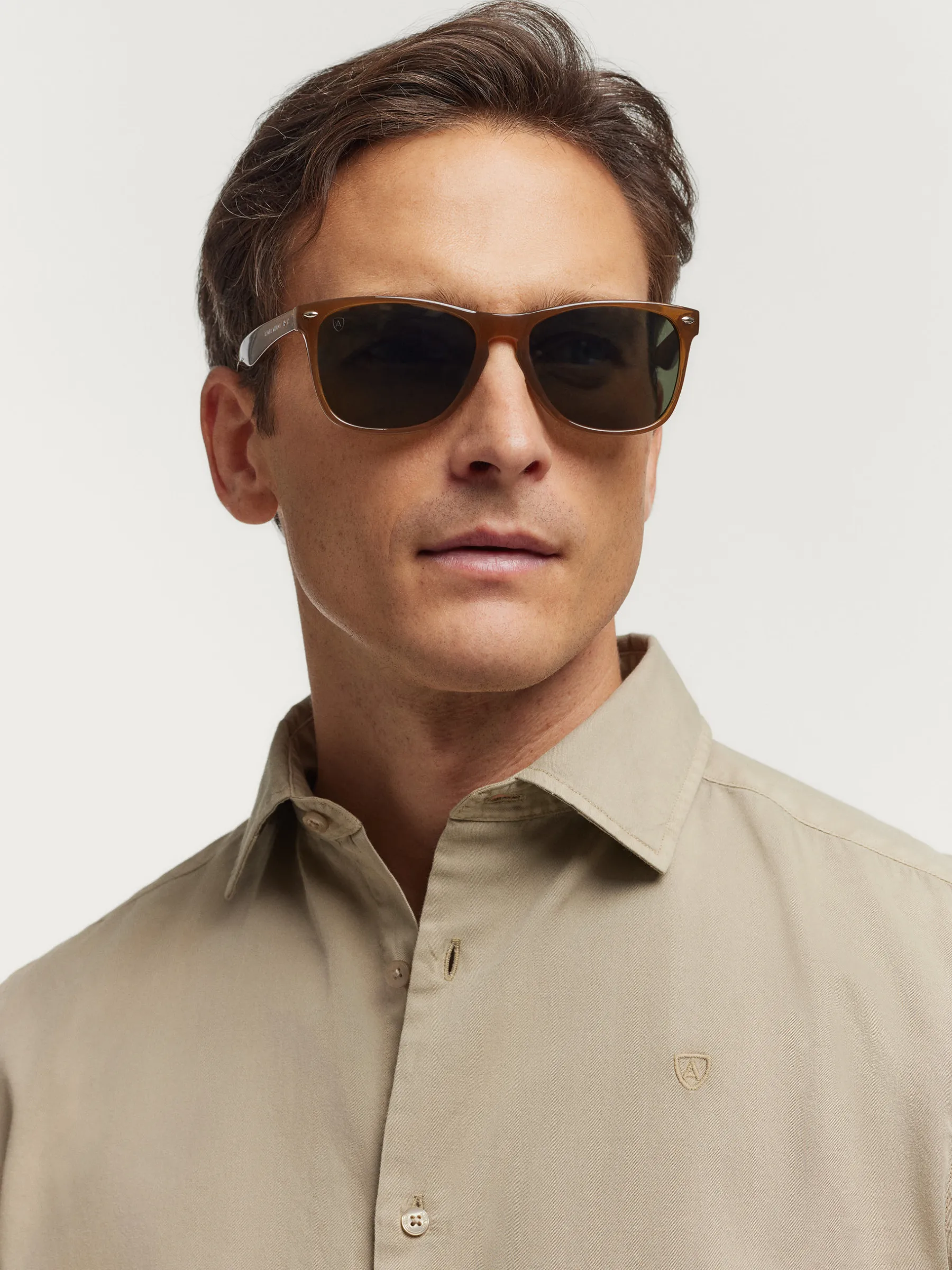 Casual<Alvaro Moreno CAMISA TWILL DYE Beige