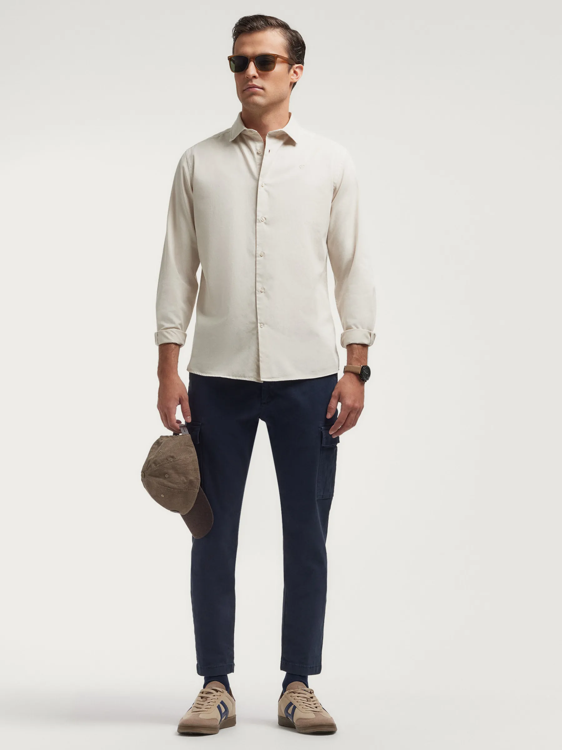 Casual<Alvaro Moreno CAMISA TWILL DYE Crudo