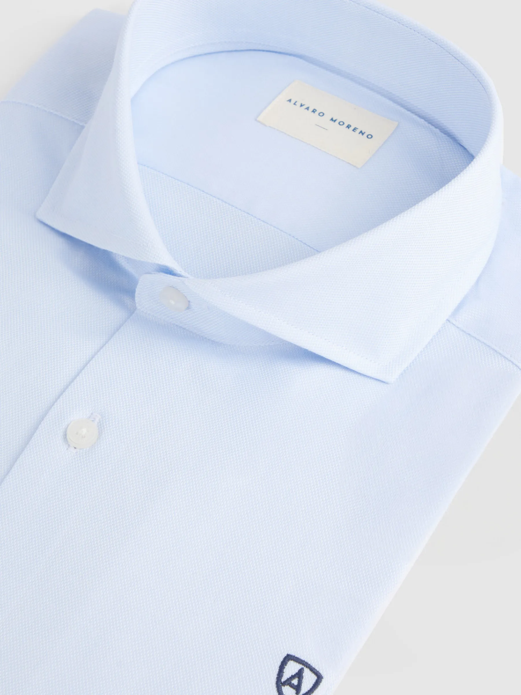 Camisas Vestir|Camisas Vestir<Alvaro Moreno CAMISA VESTIR ESTRUCTURA Celeste