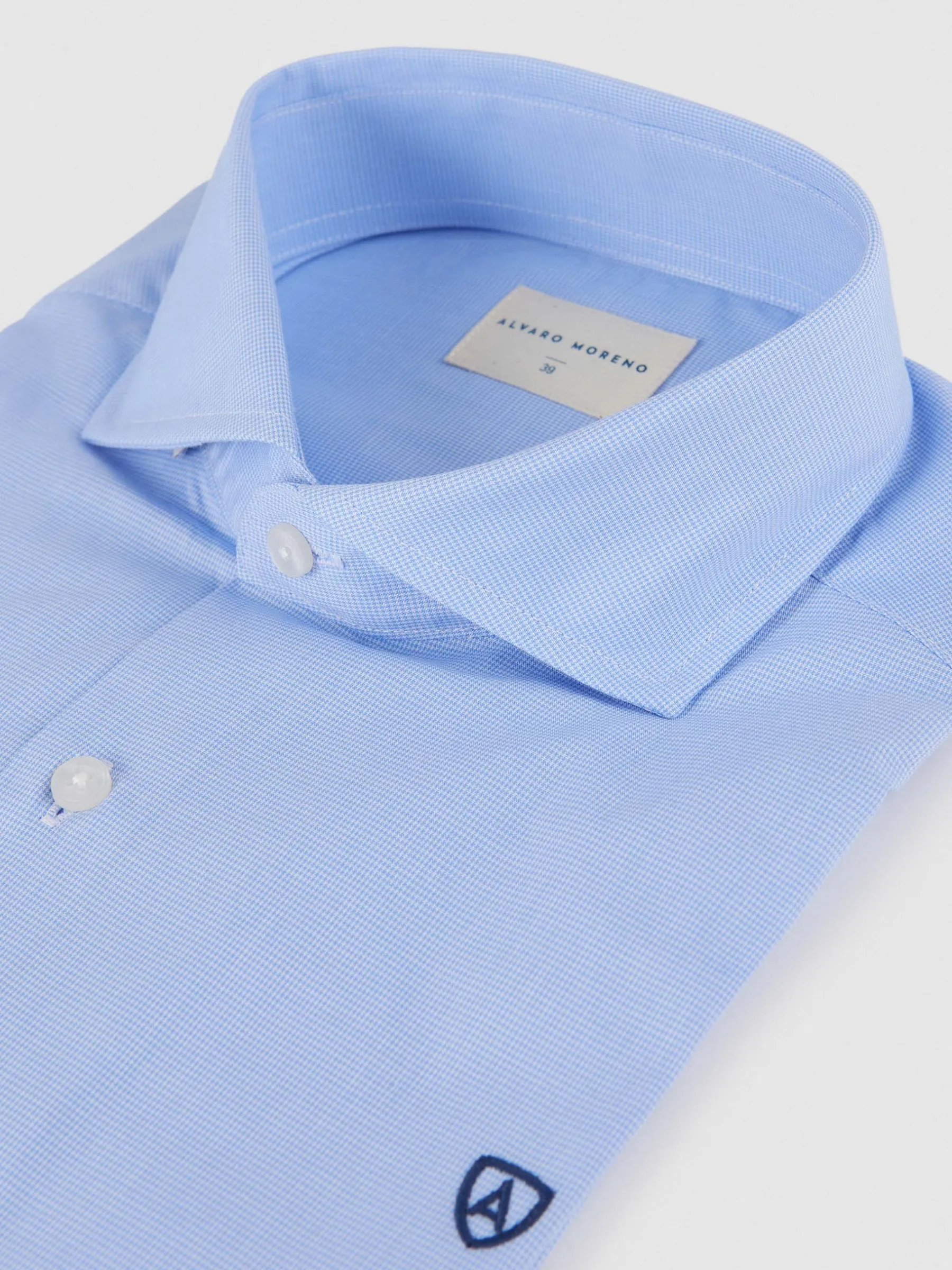 Camisas Vestir|Camisas Vestir<Alvaro Moreno CAMISA VESTIR MICRO GALLO Celeste