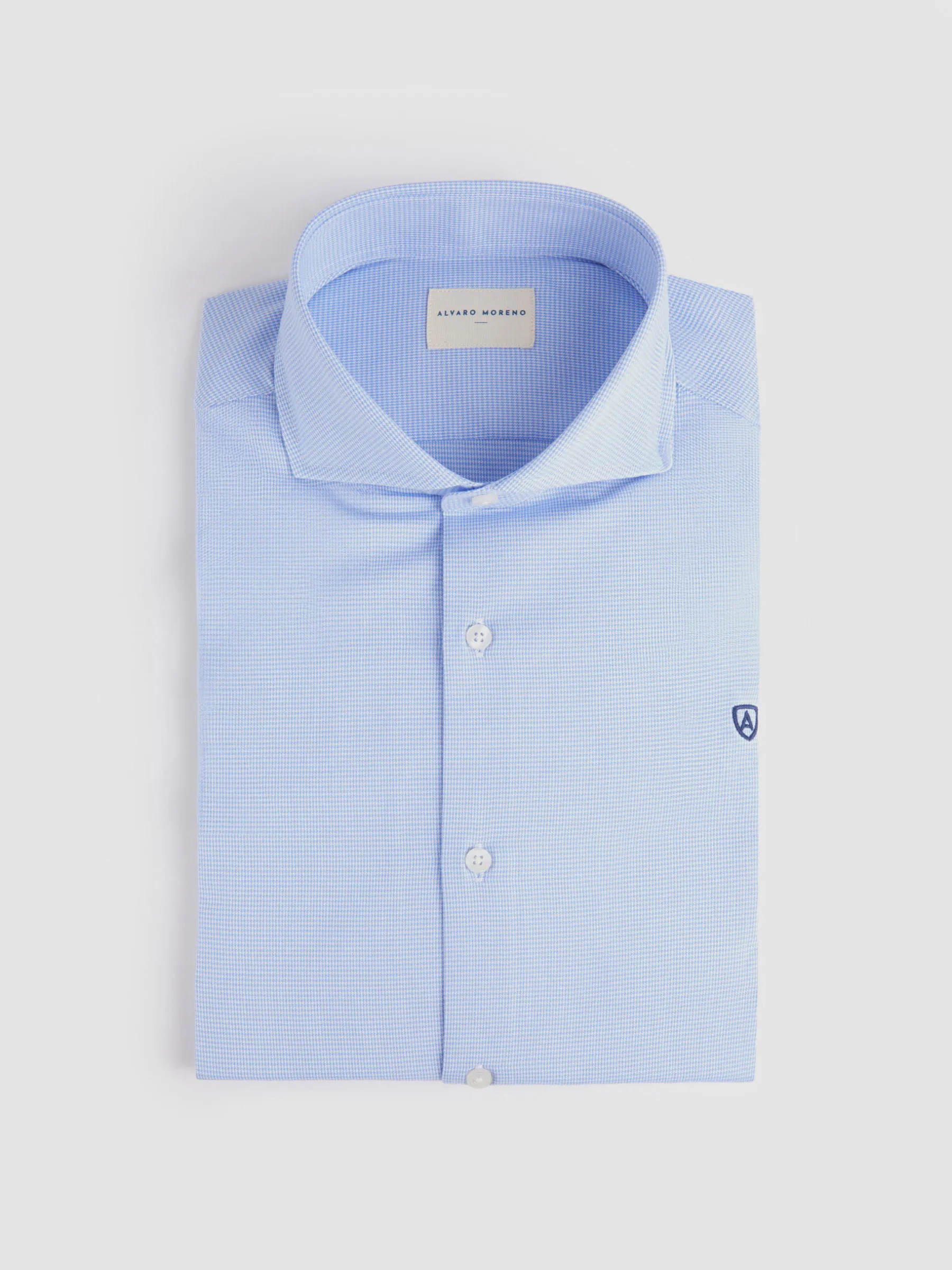 Camisas Vestir|Camisas Vestir<Alvaro Moreno CAMISA VESTIR PATA GALLO Azul