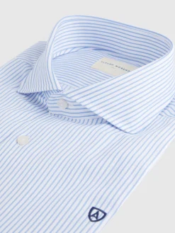 Camisas Vestir|Camisas Vestir<Alvaro Moreno CAMISA VESTIR RAYAS Celeste
