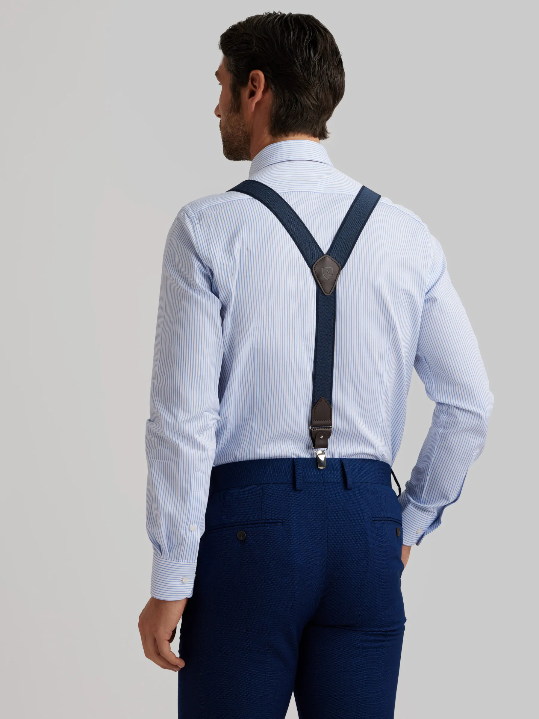 Camisas Vestir|Camisas Vestir<Alvaro Moreno CAMISA VESTIR RAYAS Celeste