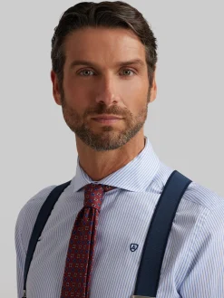 Camisas Vestir|Camisas Vestir<Alvaro Moreno CAMISA VESTIR RAYAS Celeste