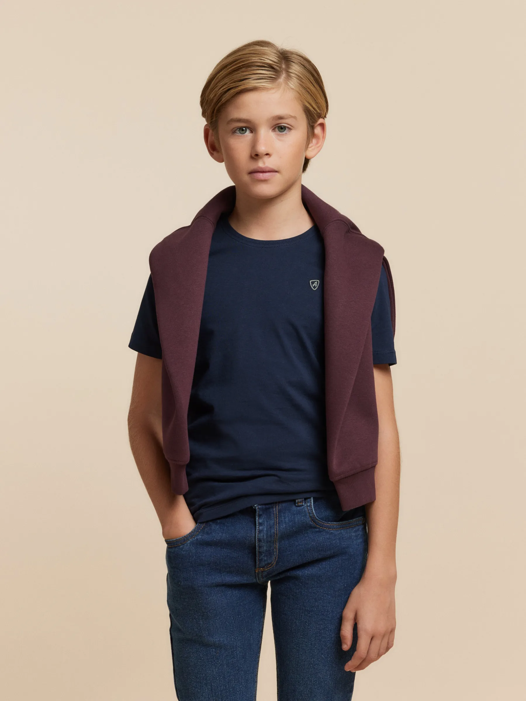 Camisetas<Alvaro Moreno CAMISETA BASICA KIDS Azul Marino