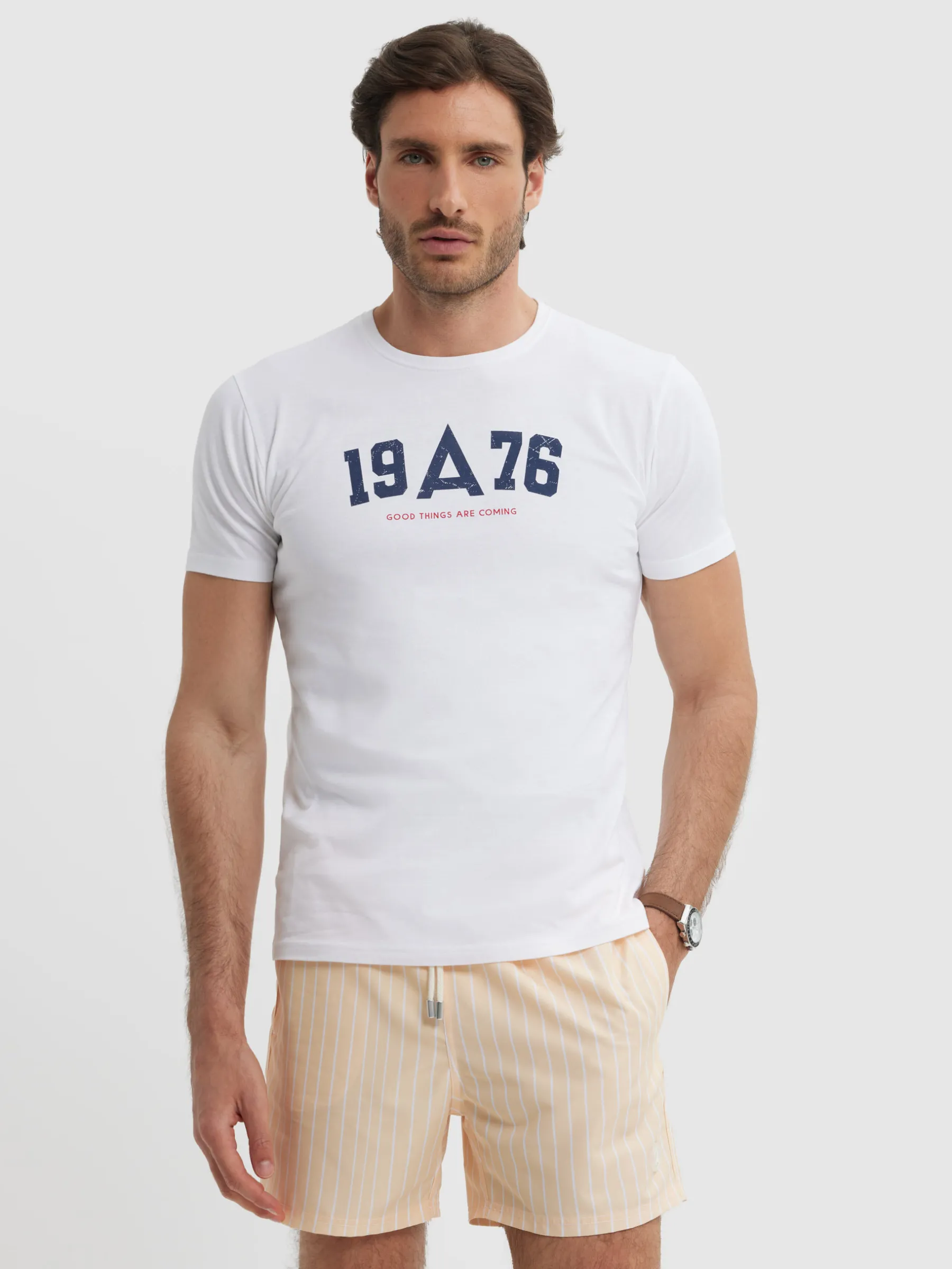 Camisetas<Alvaro Moreno CAMISETA COLLEGE Blanco