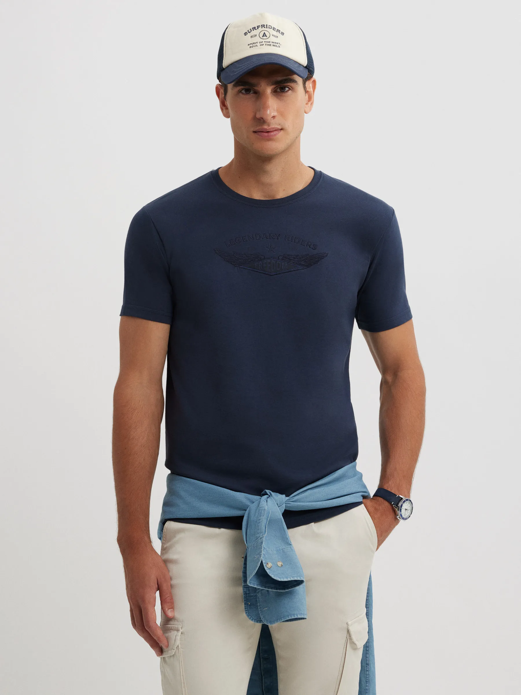 Camisetas<Alvaro Moreno CAMISETA FREEDOM Azul Marino