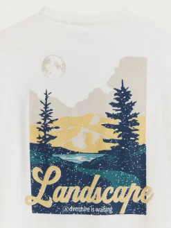 Camisetas<Alvaro Moreno CAMISETA LANDSCAPE Blanco