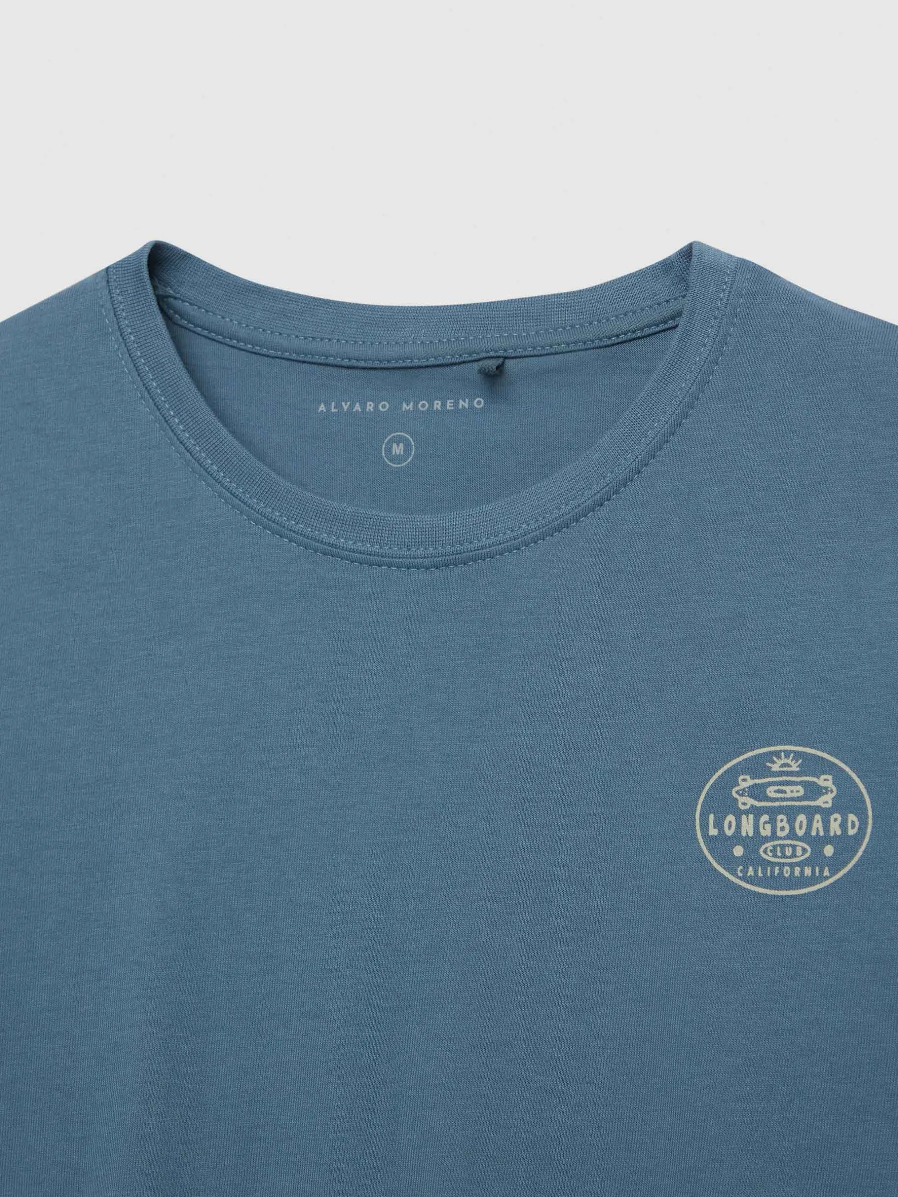 Camisetas<Alvaro Moreno CAMISETA LONGBOARD Azul