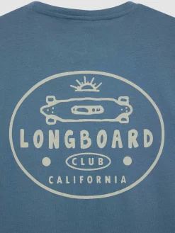 Camisetas<Alvaro Moreno CAMISETA LONGBOARD Azul
