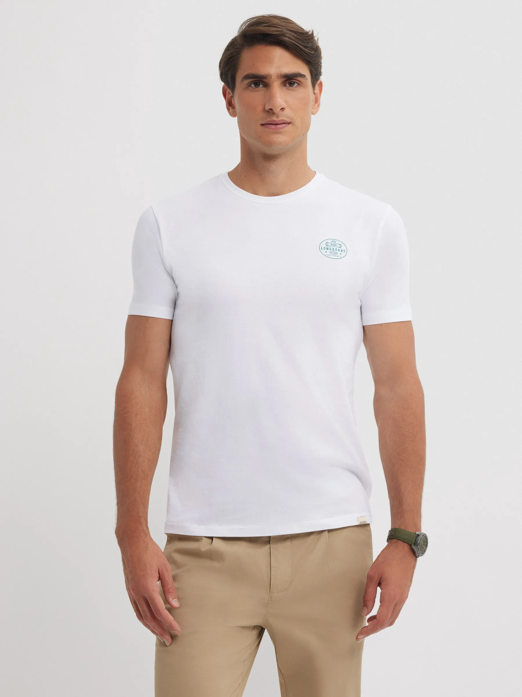 Camisetas<Alvaro Moreno CAMISETA LONGBOARD Blanco