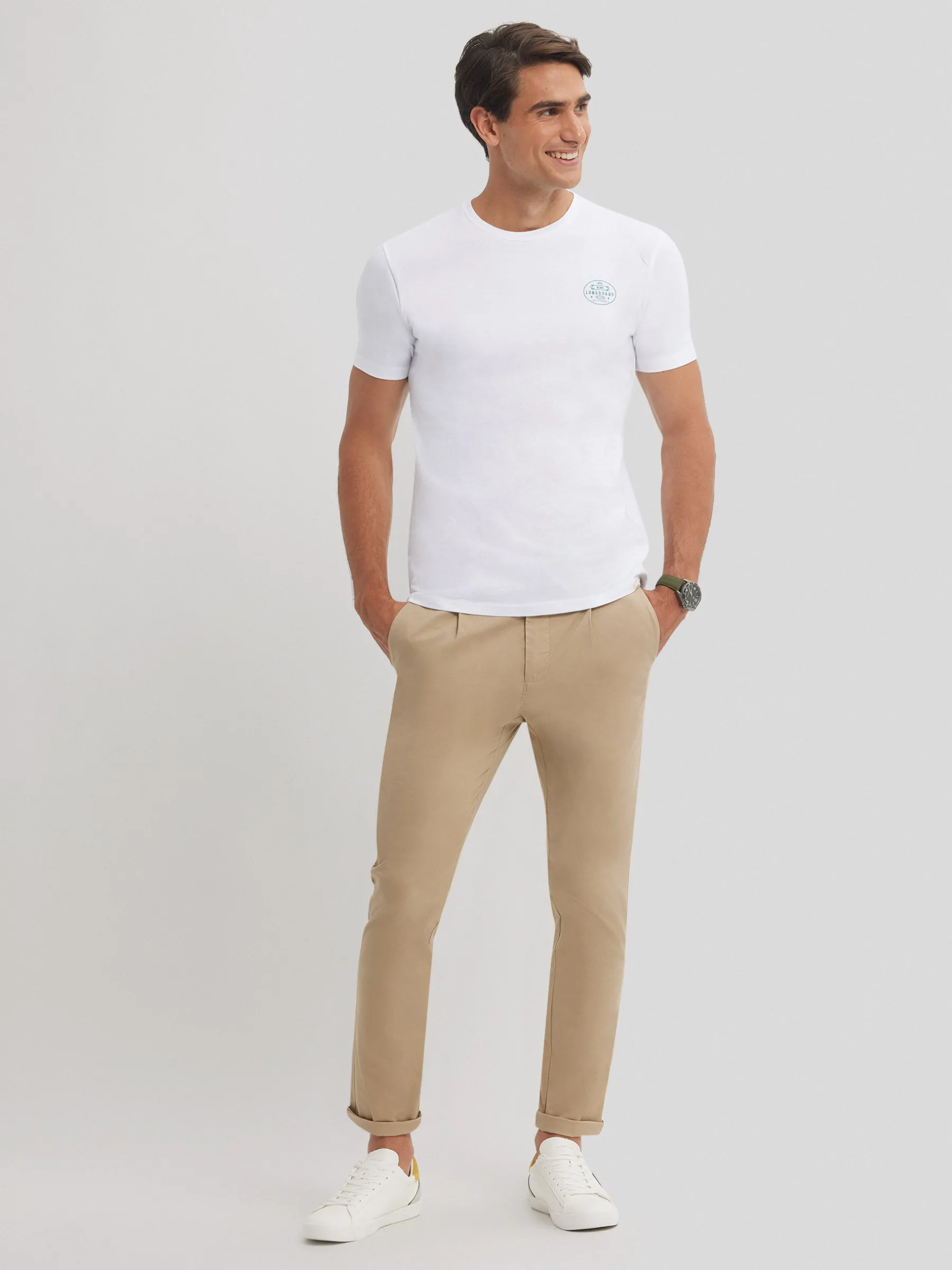 Camisetas<Alvaro Moreno CAMISETA LONGBOARD Blanco