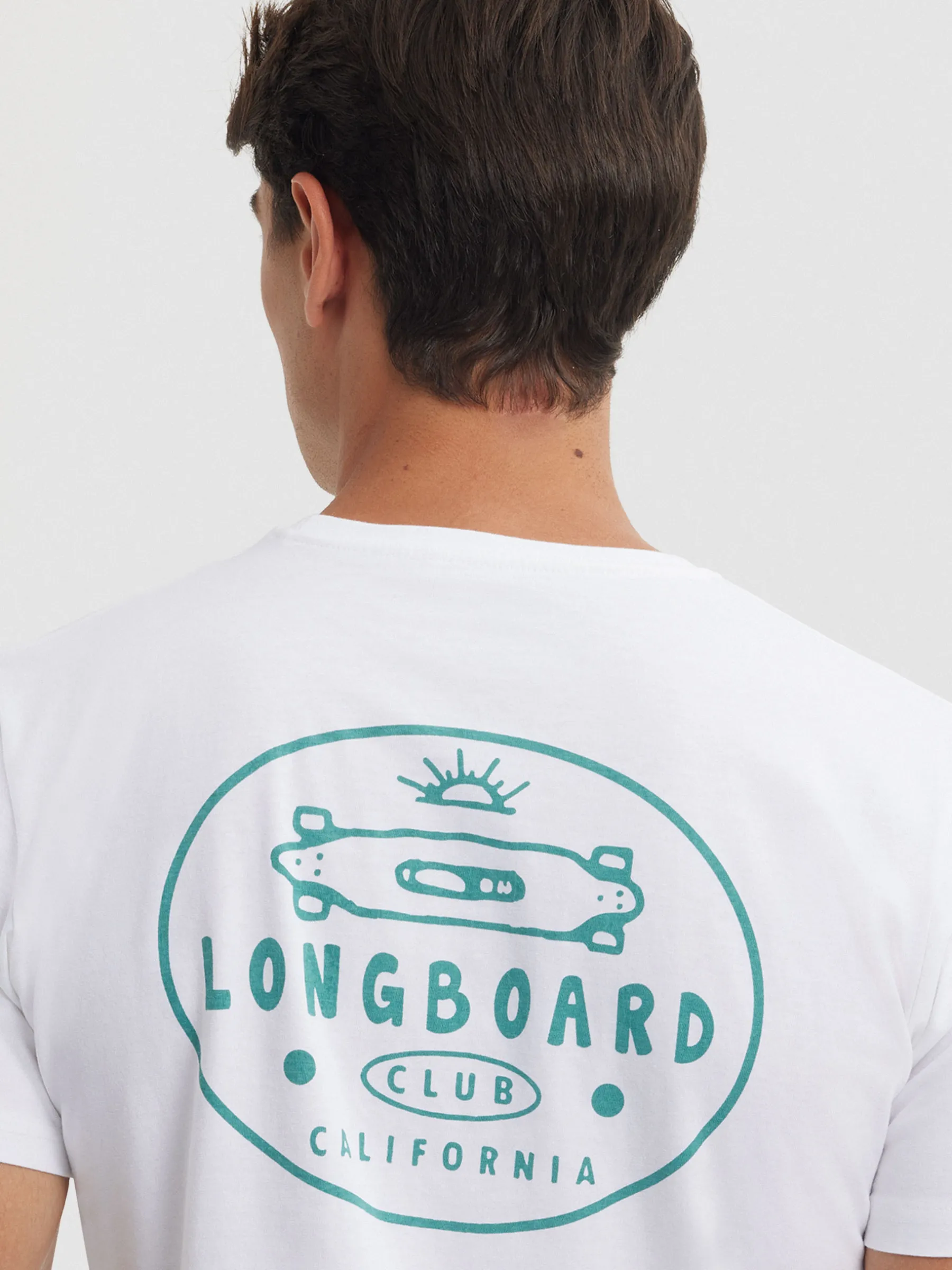 Camisetas<Alvaro Moreno CAMISETA LONGBOARD Blanco