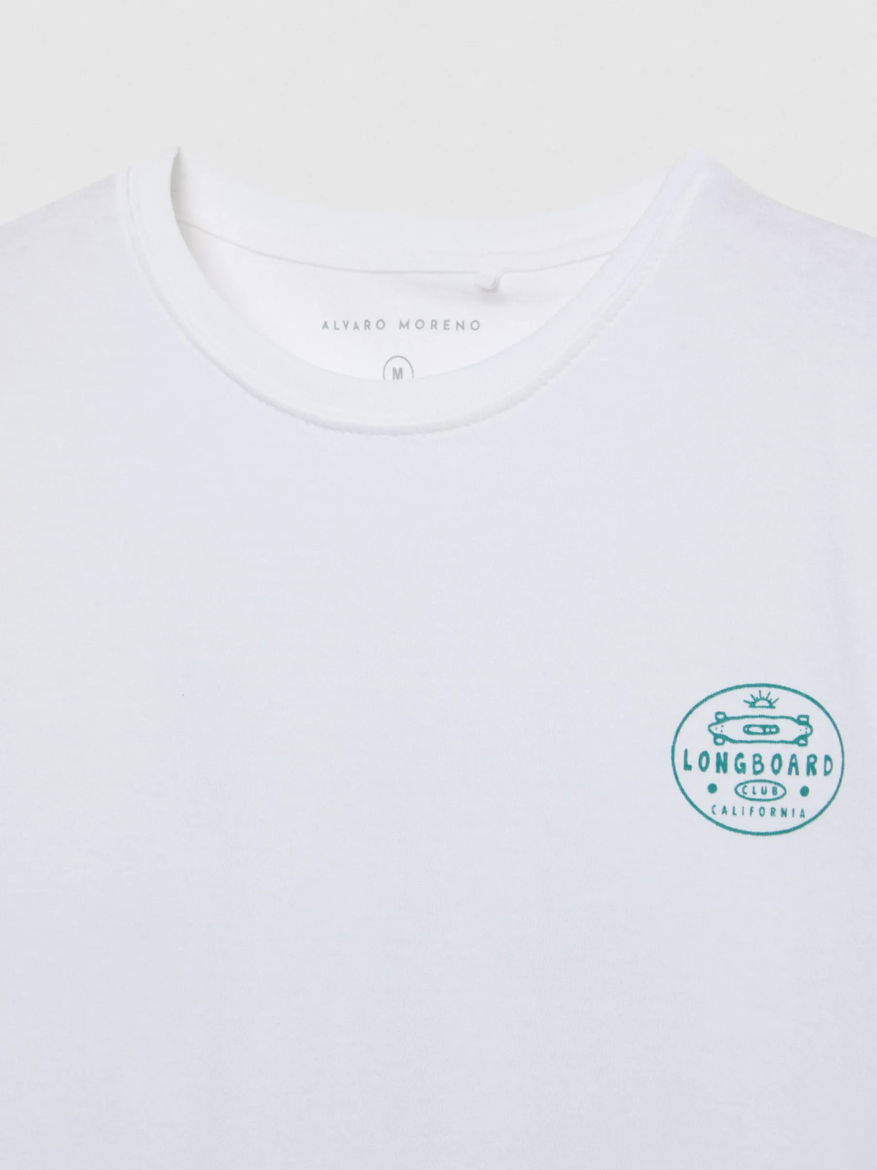 Camisetas<Alvaro Moreno CAMISETA LONGBOARD Blanco