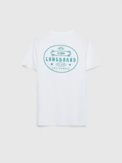 Camisetas<Alvaro Moreno CAMISETA LONGBOARD Blanco
