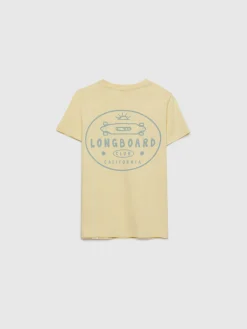 Camisetas<Alvaro Moreno CAMISETA LONGBOARD KIDS Amarillo