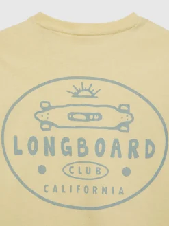 Camisetas<Alvaro Moreno CAMISETA LONGBOARD KIDS Amarillo