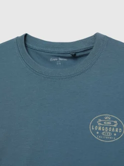 Camisetas<Alvaro Moreno CAMISETA LONGBOARD KIDS Azul