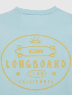 Camisetas<Alvaro Moreno CAMISETA LONGBOARD KIDS Verde Agua