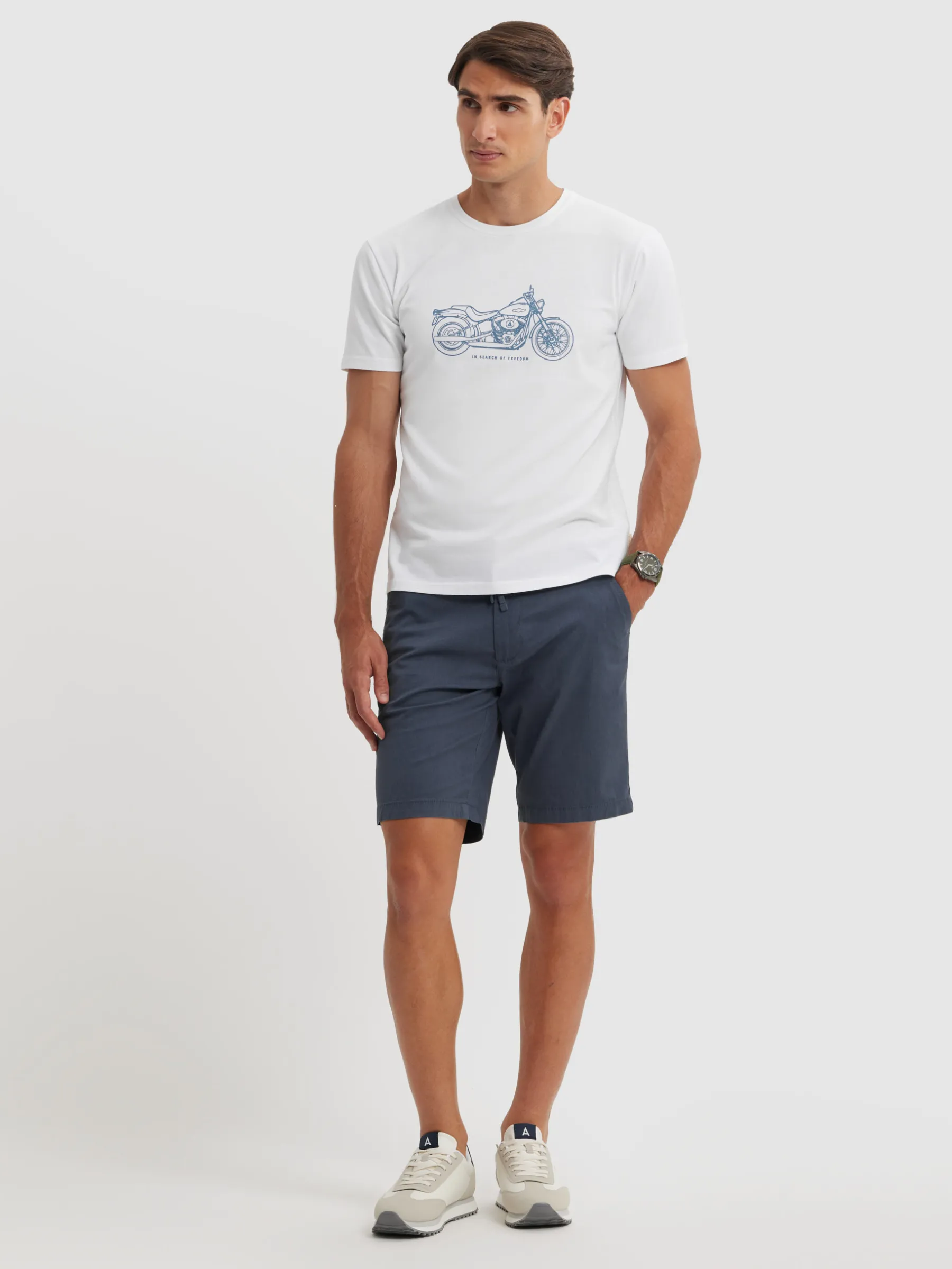 Camisetas<Alvaro Moreno CAMISETA MOTORCYCLE Blanco