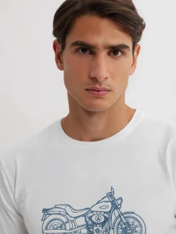 Camisetas<Alvaro Moreno CAMISETA MOTORCYCLE Blanco