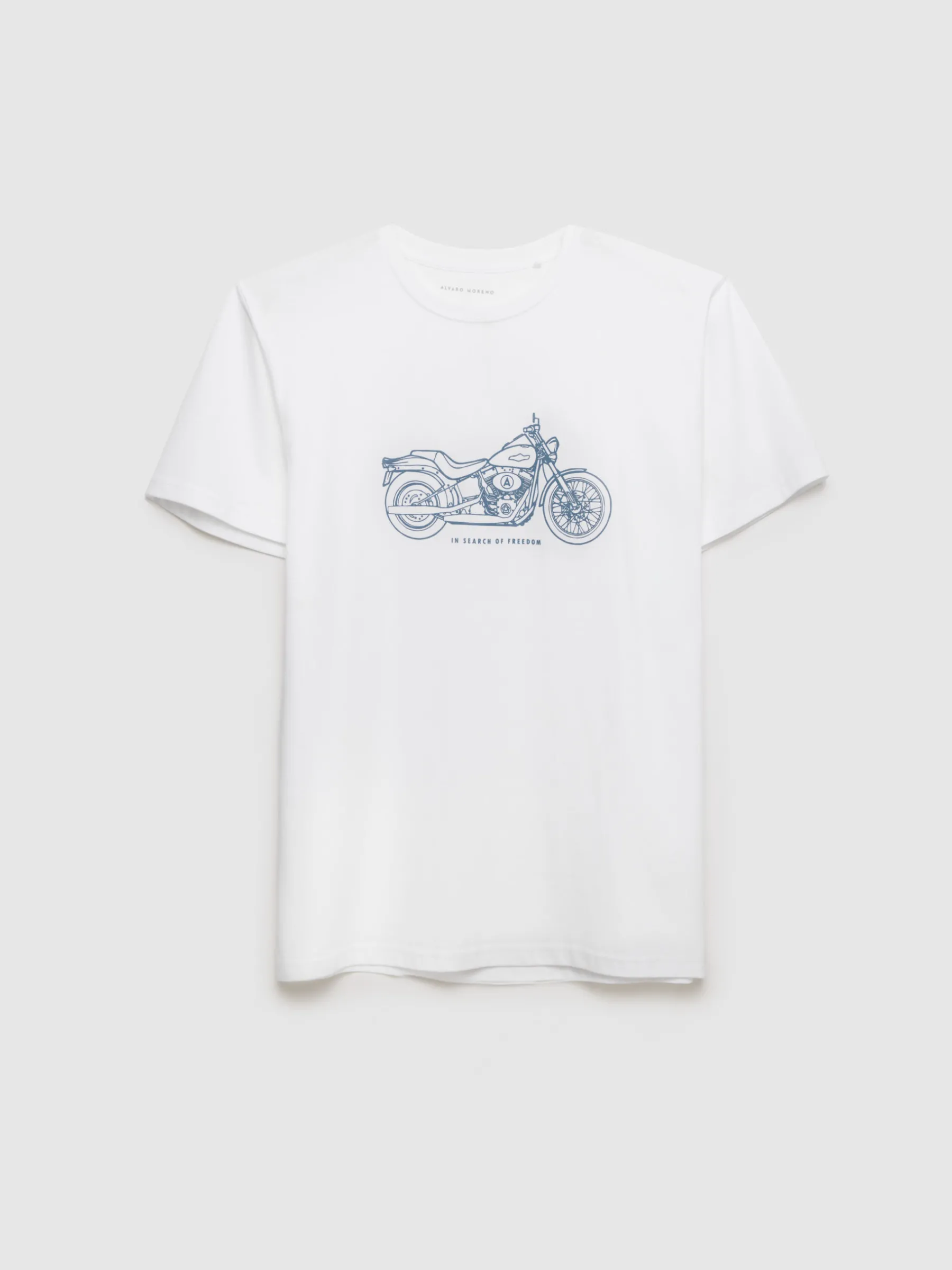 Camisetas<Alvaro Moreno CAMISETA MOTORCYCLE Blanco