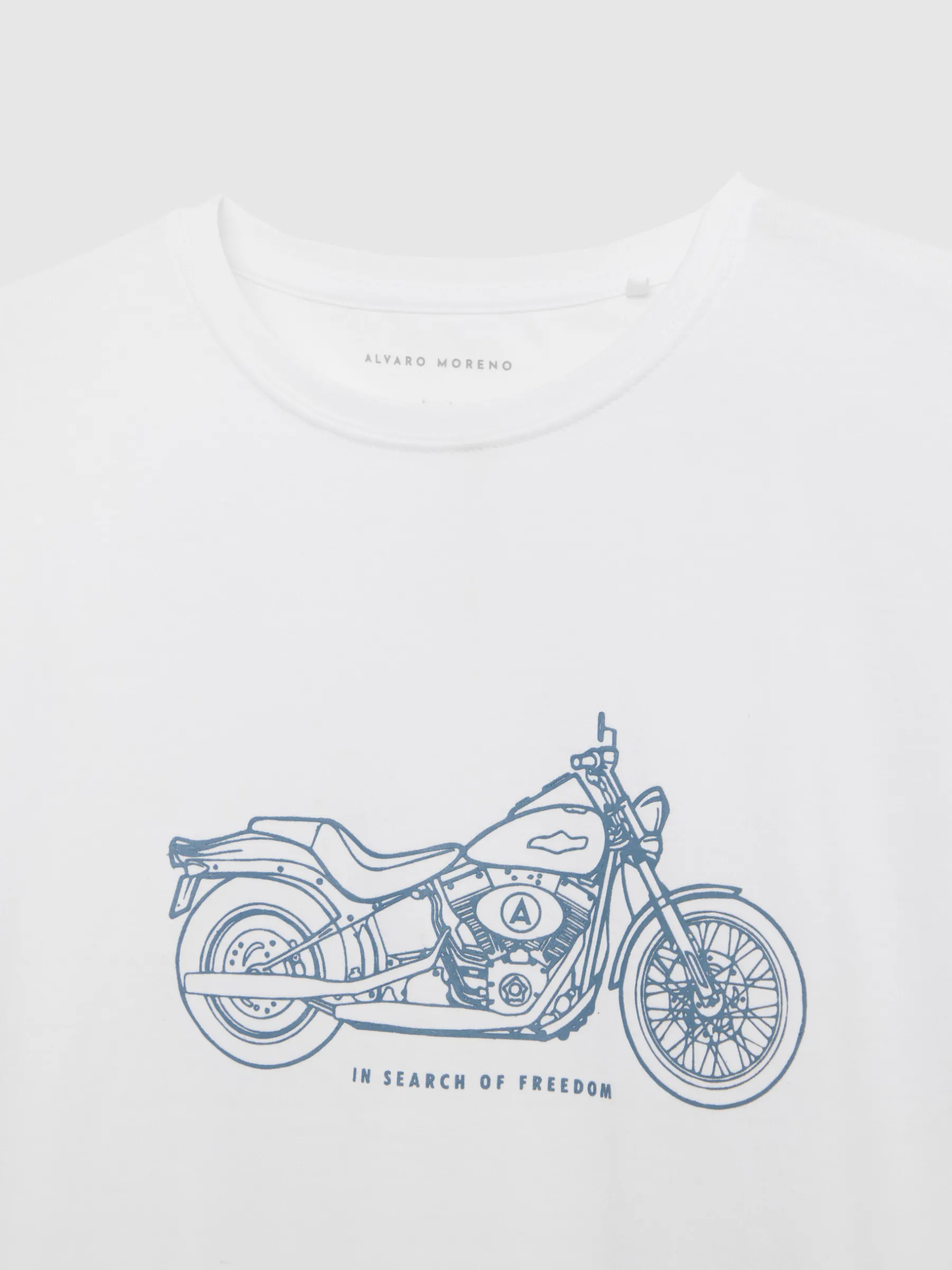 Camisetas<Alvaro Moreno CAMISETA MOTORCYCLE Blanco
