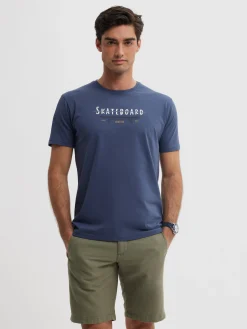 Camisetas<Alvaro Moreno CAMISETA SKATEBOARD Azul Marino