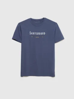 Camisetas<Alvaro Moreno CAMISETA SKATEBOARD Azul Marino