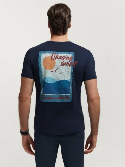 Camisetas<Alvaro Moreno CAMISETA SUNSET Azul Marino