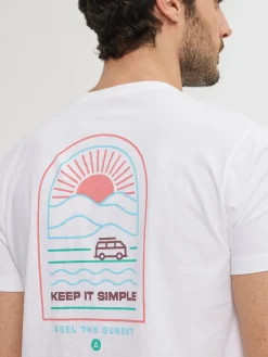 Camisetas<Alvaro Moreno CAMISETA SUNSET Blanco