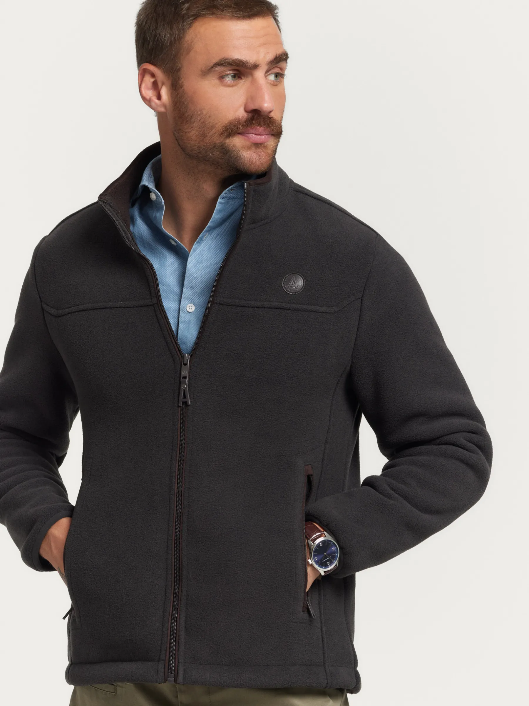 Cazadoras Y Parkas<Alvaro Moreno CAZADORA POLAR MARRÓN Marrón