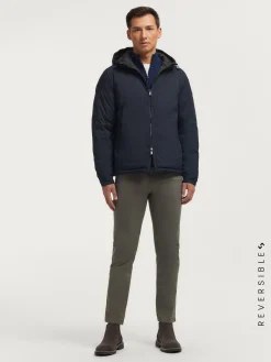 Cazadoras Y Parkas<Alvaro Moreno CAZADORA RATCHED REVERSIBLE | MARRÓN Azul Marino