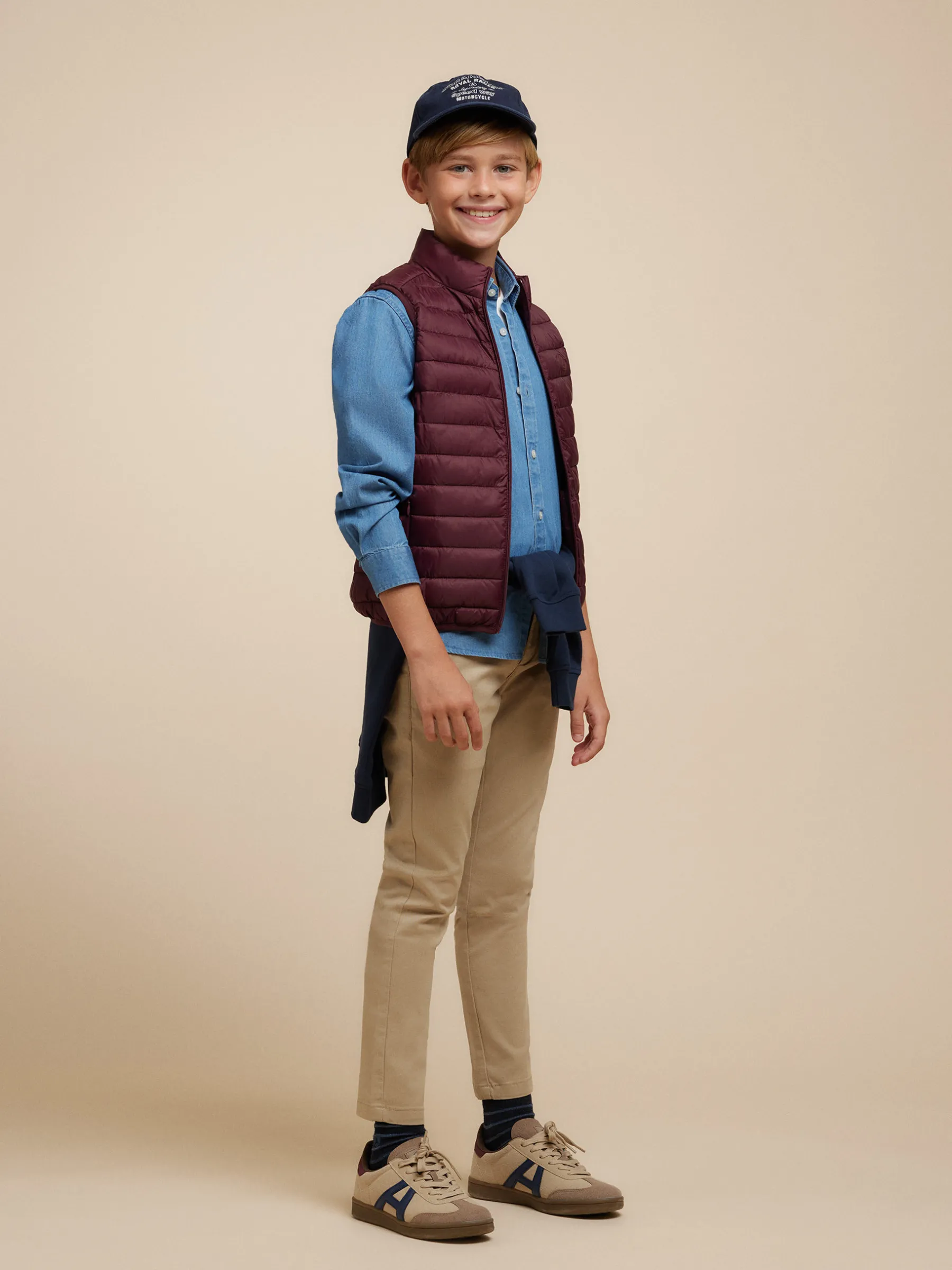 Cazadoras Y Chalecos<Alvaro Moreno CHALECO NIRO KIDS Burdeos