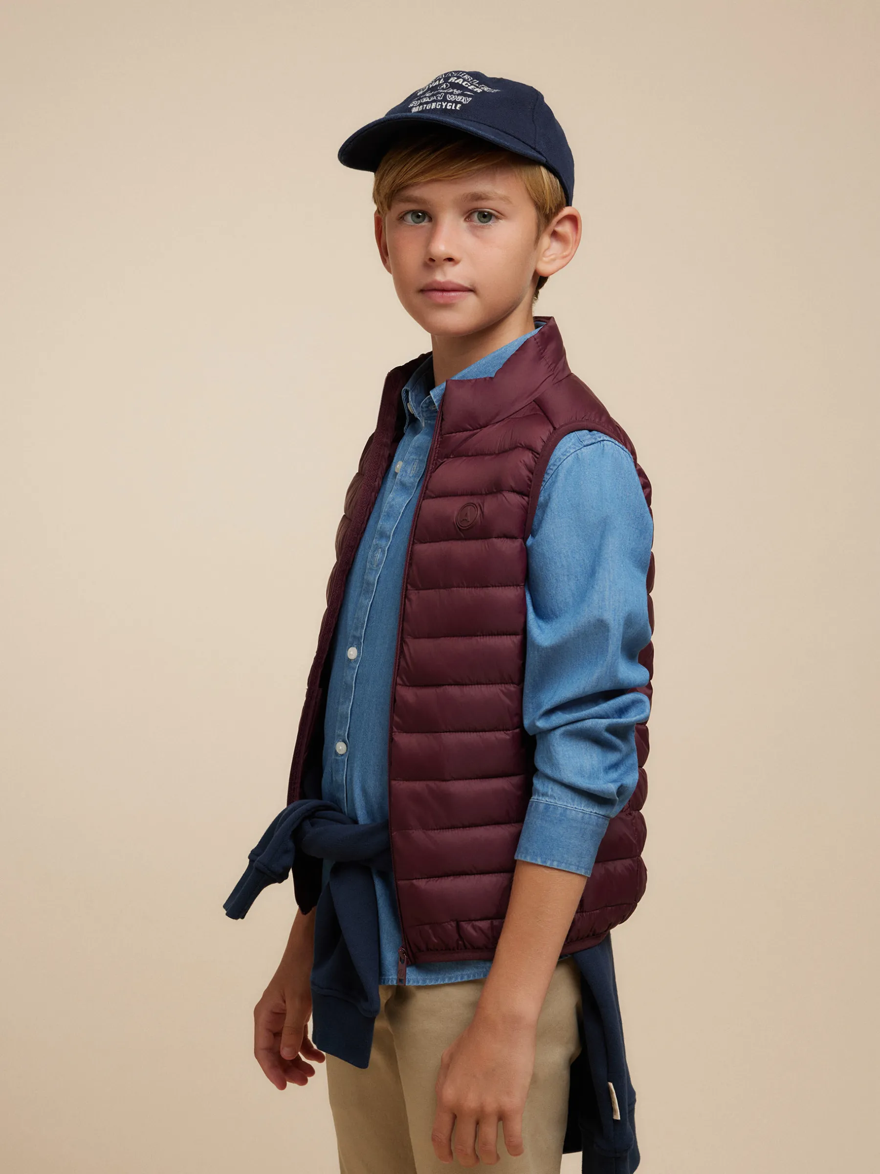 Cazadoras Y Chalecos<Alvaro Moreno CHALECO NIRO KIDS Burdeos