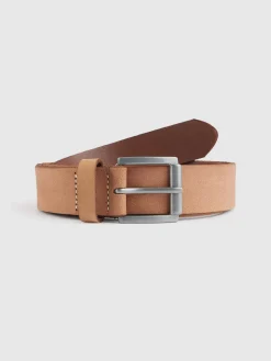 Cinturones<Alvaro Moreno CINTURON NOBUCK Beige