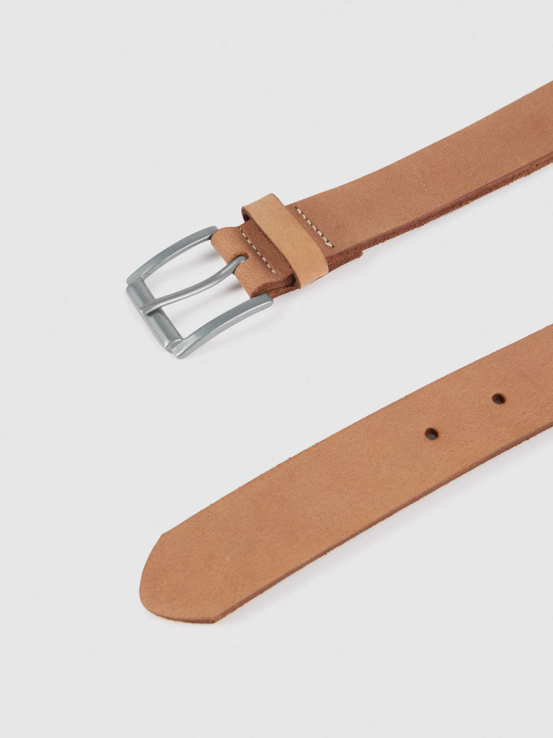 Cinturones<Alvaro Moreno CINTURON NOBUCK Beige