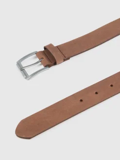 Cinturones<Alvaro Moreno CINTURON NOBUCK MARRÓN Marrón