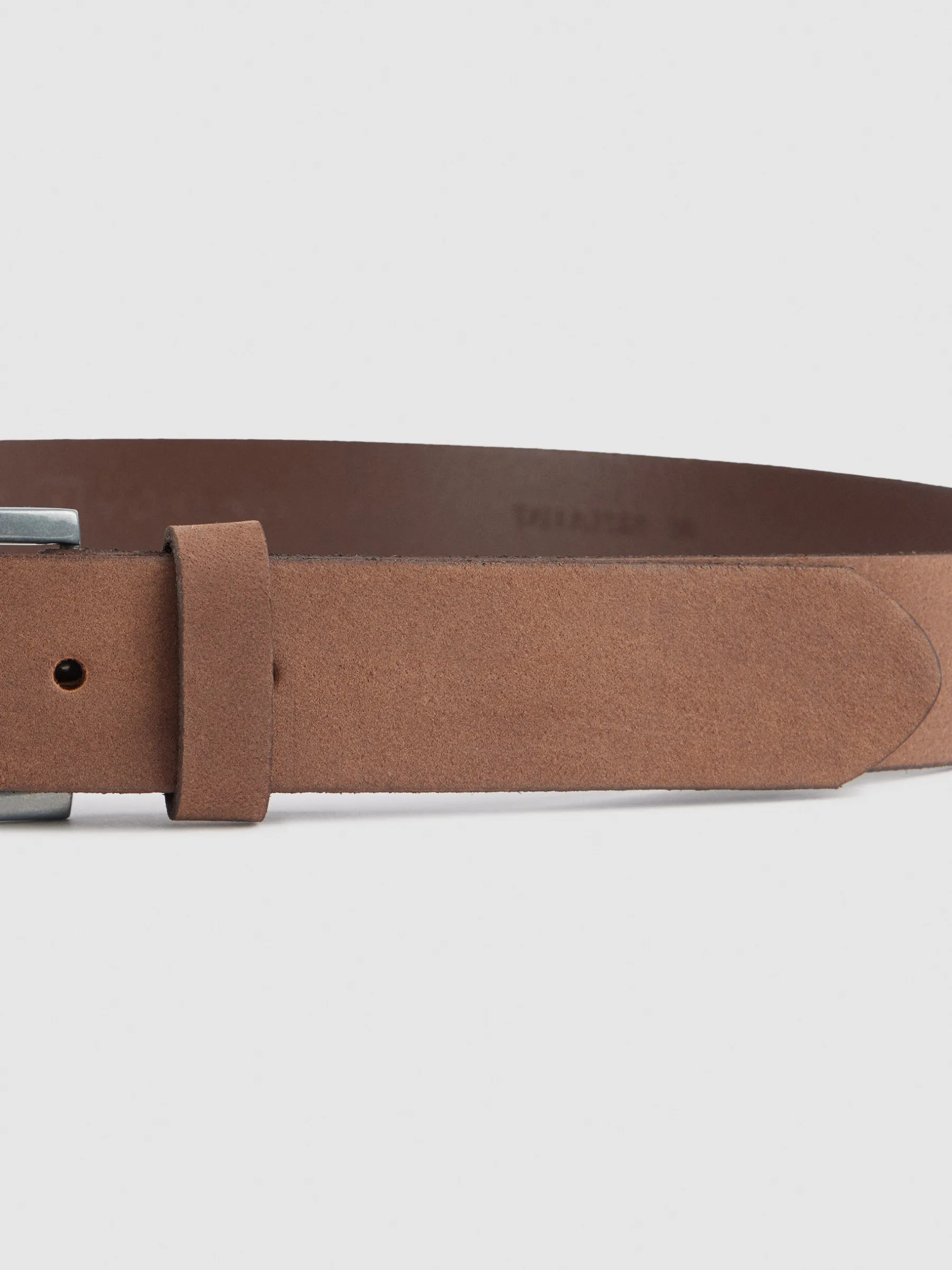 Cinturones<Alvaro Moreno CINTURON NOBUCK MARRÓN Marrón