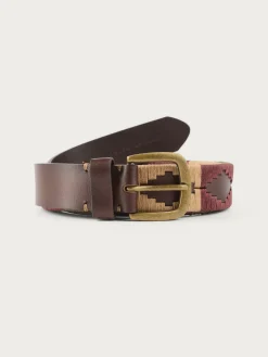 Cinturones<Alvaro Moreno CINTURON PAMPA PIEL Burdeos