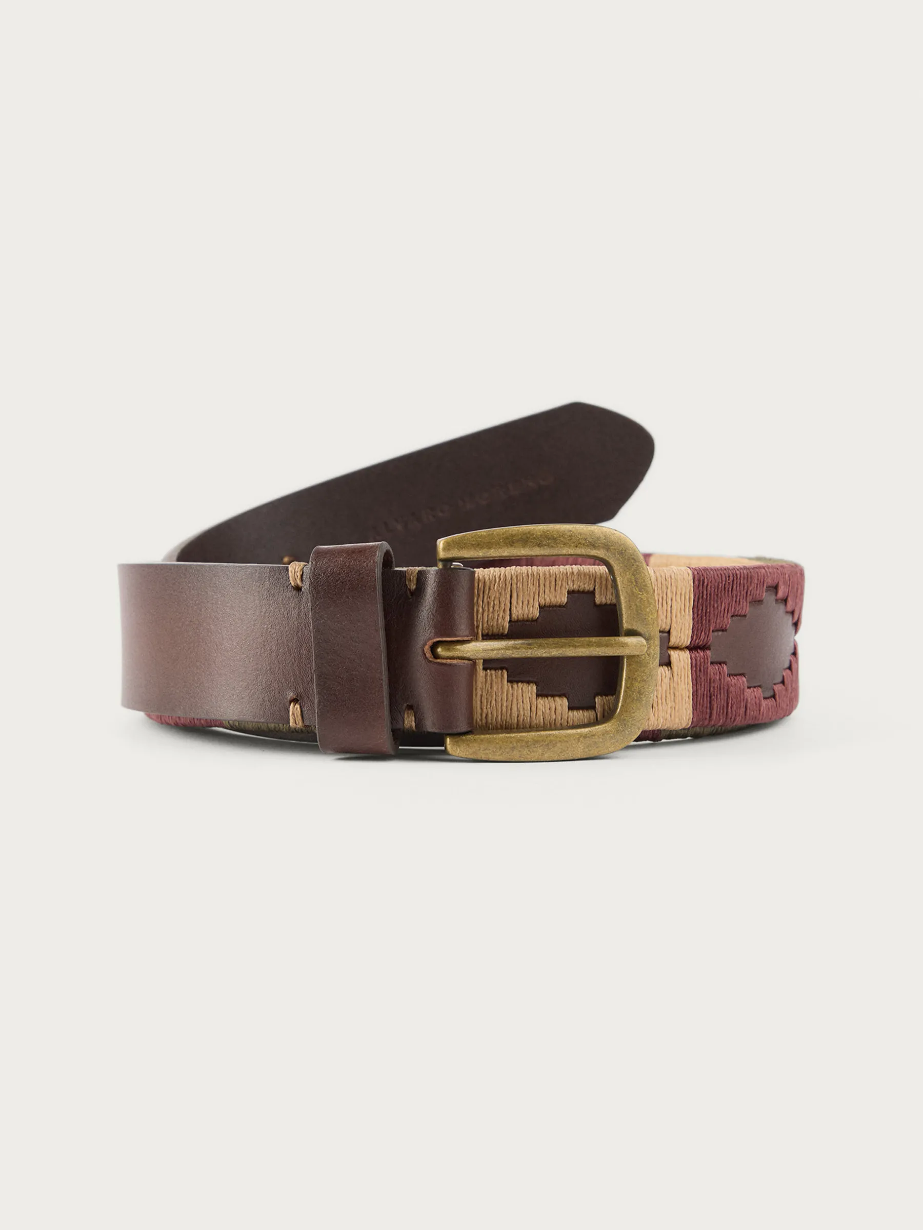 Cinturones<Alvaro Moreno CINTURON PAMPA PIEL Burdeos